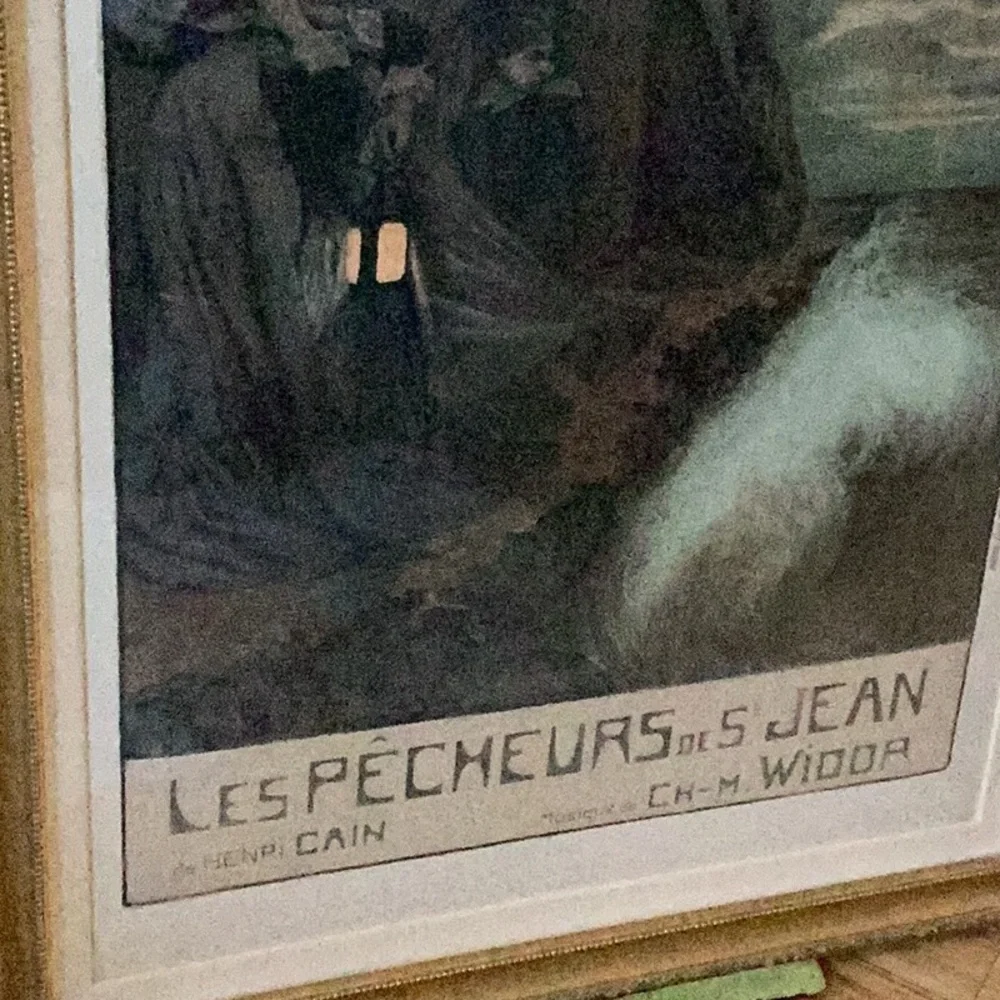 Vintage Poster 35”x25” Theatre National del’Opera-Comique - Picture 5 of 6